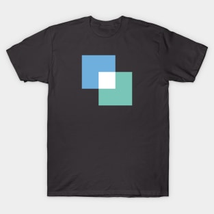 Blue green boxes T-Shirt